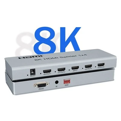 8K HDMI 2.1 -jakaja 1x4 – 7680x4320@60Hz